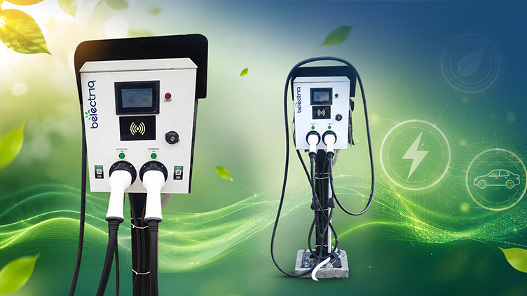 Type 2 AC EV charger installed in an urban environment, providing convenient and efficient electric vehicle charging for daily city commuting