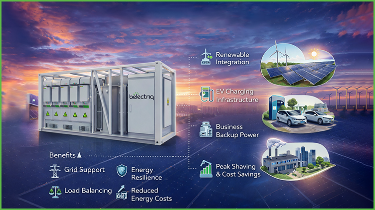 Battery Energy Storage Systems (BESS): Benefits and Applications for Businesses & EV Infrastructure